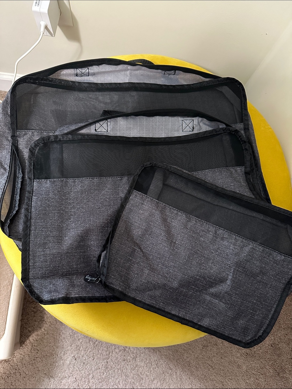 3 piece Thirty-one Organizers – Gray Packing Cubes (Set)